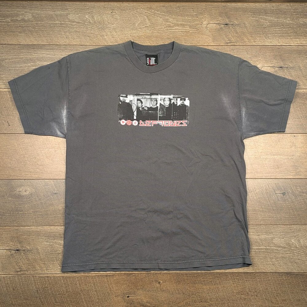 Vintage 2000 Deftones White Pony Shirt (FLAWS) - XL Giant Grey Band Korn Bizkit